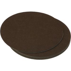 PATIKIL 11 Inch Diameter Lamp Base Felt, 5Pack 2mm Thickness Round Soft Adhesive Non-Slip Anti-Scratch Backed Felt for Lamp Furniture DIY Craft, Coffee