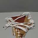 33 Ft Gingham Hanging Banner Decoration Brown Pennant Plaid Triangle Flag Fabric Bunting Garland for Birthday Baby Shower Party Supplies