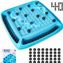 Magnet Game, Magnetic Games Chess, Board Games for Kids 6-8-12, Magnet Chess Kid Games, Family Board Games for Kid and Adults, Magnetic Game with 40 Pieces, Fun Birthday Gifts for Kids (Blue)