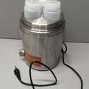 Electric Sauce Warmer Dispenser Commercial Cheese Sauce Bottles Warmer Hot Fudge Warmer Dispenser 3-Bottles Warmer for Cheese Sauce Hot Chocolate Fudge Caramel 86-185 110V