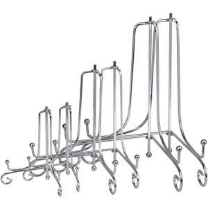 LIONWEI LIONWELI 6 Pack Iron Display Stand,Silver Iron Easel Plate Holder Stand for Displaying Pictures, Plates, Books and Arts (4, 6, 8 inch)