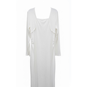 Aiswi White Long Dress for Women's Size XL