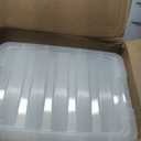 IRIS USA 32 QT Plastic Storage Box with Lid and Latches - 6 Pack - BPA-Free, See-Through Organizing Solution, Durable Nestable Stackable Containers, Secure Pull Handle - Clear