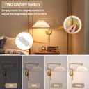 Plug in Wall Sconces Set of 2, Farmhouse Swing Arm Rustic Wall Lamp Decor