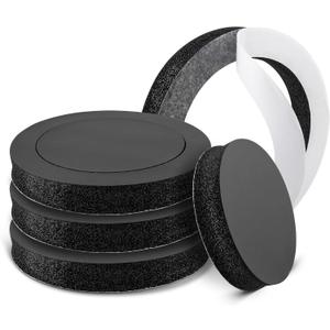 NuIth 6.5 inch Speaker Foam Rings, 6.5Foam Speaker Enhancer, High Rebound Sponge Bass Blocker Kit, Self Adhesive Car Door Speaker Foam Baffles Enhancer, 4PCS