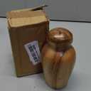 NIRMAN Acacia Wood Urns for Human Ashes - Beautiful Wood Urns for Adults (2.75" x 2.75" x 5")