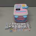 Upgraded Piggy Bank, Face ID Password Unlocking Electronic Kids Bank ATM Security Unlocking Cash Coin Bank Toys Gifts for Kids, Coin Bank for 3 4 5 6 7 8 9 10 11 12 Year Old Girls Boys (Pink)