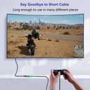 3 x USB A Extension Cable 3ft, USB Extender USB 3.0 Extension Cable Male to Female Compatible with Phone,Webcam,USB Keyboard,Flash Driv,Printer