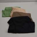 Neer 4 Pack Womens Half Sleeve T-Shirts Elbow Length Tops Women Scoop Neck Loose Basic Tee Summer Casual Blouses (X-Large, Apricot, Coffee, Matcha Green, Black)