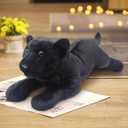 Black Panther Stuffed Animal 24" Jaguar Stuffed Animal Cute Black Panther Plush Realistic Jungle Stuffed Panther Toy Pillow Soft Plush Toy Birthday Valentine's Day Gift for Kids Girls Boys