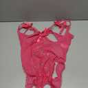 Avidlove Women One Piece Lingerie Sexy Lace Babydoll Mini Bodysuit (XL, Rose Red)