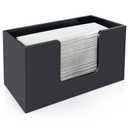 1Pack Paper Towel Holder Countertop, Acrylic Bathroom Paper Towel Holder, Black Napkin Holder for Kitchen, Countertop Multifold Z-fold C-fold,Trifold Paper Hand Towel Dispenser for Bathroom Toilet (1)