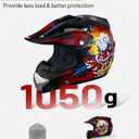 DOT Youth Dirt Bike Helmet with Goggles & Gloves for 5-14 Years Old, Youth ATV Helmets for Youth Boys Girls, Four Wheeler Helmet, Motocross BMX MX UTV Offroad Street Go Kart Dirt Bike Race Car, X-Large