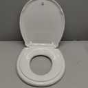 Toilet Seat With Toddler Seat Built in, ROUND, Slow-Close, Potty Training For Kids, Easy To Install And Clean, Toddler Toilet Seat Attachment, Never Loosen, Standard White(16.5")