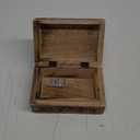 New Age Imports, Inc. GIFT IDEAS~ Floral Carved Handmade Wooden Box 4 inches by 6 inches~Ideal for storing Jewelry, Coins, Tartot cards, Small Treasures, URN Box & etc (Floral Carved 4"x6")