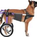 Dog Wheelchair for Back Legs - Lightweight Aluminum Alloy Dog Wheelchair, Upgraded All-Terrain Tires for Large Dogs, 55.1-88.1 lbs(XL)