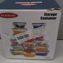 32 Piece Food Storage Container with Lids (16 Containers + 16 Lids) - Plastic Food Containers with Lid, Airtight Leak Proof Snap Lock, BPA Free Storage Containers (Transparent - 32 Pcs)