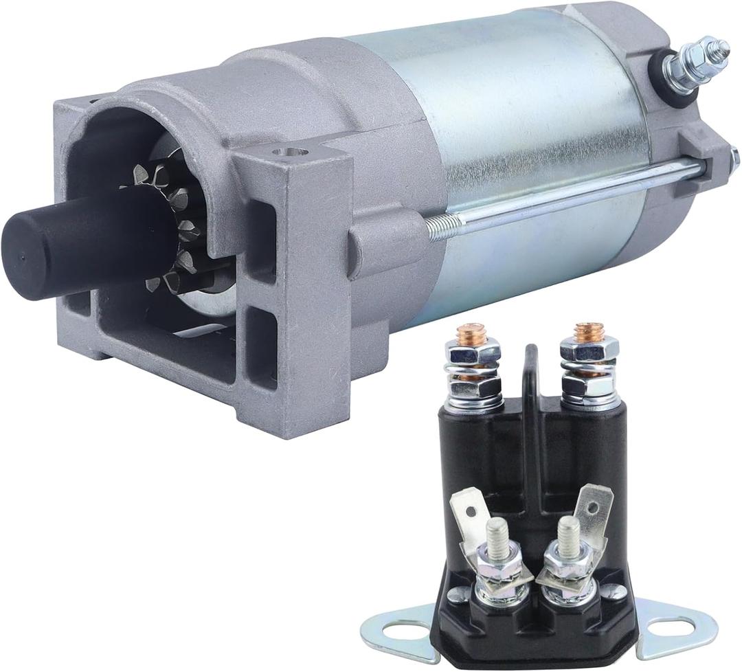 Starter Motor & Relay for 2P77F Engines for Toro TimeCutter Titan HD Lawn Mowers Replace 136-7880 133-1564 127-9209 133-9828