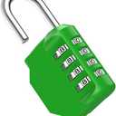 Puroma Combination Lock 4 Digit Waterproof Locker Locks Secure Outdoor Padlock for Gym Lockers, Toolboxes, Gates, Fences, Storage, Sports Locker (Green)