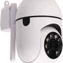 ciciglow Wireless Security Camera, 1080 HD WiFi Surveillance Camera, Night Vision, 2 Way Talk, Motion Detection, SD Card Storage, Home Security Camera