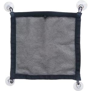 Car Storage Net Bag Phone Car Mesh Net Holder RV Storage Boat Cargo Pocket Suction Cup Window Hanging Bag Hat for RV, SUV, Pickup Truck, Etc (free size, Black)