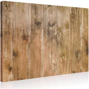 Magnetic Dry Erase Board, 24'' x 18'' Decorative Magnetic Board for Wall, White Board Magnet Board Display Board, Brown Wood Plank