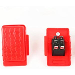 Accelerator Foot Pedal Electric Switch Accessories for Kids Reset Control Switch Children Electric Ride On Toy Car Replacement Parts Red 6-pin Socket