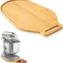 Bamboo Sliding Mat for Kitchenaid Mixer, Mixer Mover Slider Mat Pad Compatible with Kitchenaid Bowl Lift 5-8 Qt Stand Mixer,Kitchen Appliance Slider Mat, Kitchen Aid Mixer Accessories,with Handle