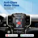 Anti-Glare Matte 2025-2026 Ram 1500 2500 3500 Screen Protector, for Dodge Ram (14.4-inch Touchscreen) (Tungsten/Limited/RHO/Rebel/Laramie), 9H Tempered Glass 2026 Ram Truck Accessories 14.4"