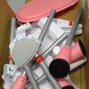 Dream On Me TableTalk 2-in-1 High Chair for Baby & Toddler Convertible High Chair to Junior Chair, Removable Padded Seat, Dual Dishwasher-Safe Trays, Styrdy Steel Frame, Quick Folding Design Pink