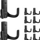 10 Pack Double Wall Hooks 2-Prong Coat/Hat Die-cast Copper Hooks for Hanging Wall Mount Hanger Clothes, Purse, Bag, Towel Organization Decorative Wall Hooks