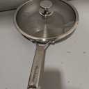 perehome Titanium Pans for Cooking,12 Inch Non-Toxic Frying Pan with Lid