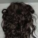 NAYOO Long Dark Brown Wavy Wig for Women 26 Inch Middle Part Curly Wavy Wig Natural Looking Synthetic Heat Resistant Fiber for Daily Party Use(26 Inch Dark Brown)