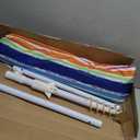 AMMSUN 8 Feet Large Beach Umbrella with Sand Anchor Heavy Duty High Wind Portable Outdoor Umbrellas UV 50+ Protection Air Vent Tilt Patio Garden Pool