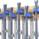 Ski & Snowboard Wall Rack for Garage Wall Fits Any Ski/board, Ski Wall Mount Holders Damage-Free Storage Rack, Garage Organization Space-Saving Winter Gear Organizer, Blue, 6 Pack