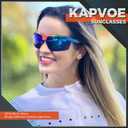 KAPVOE Sports Sunglasses Polarized Cycling Glasses Baseball Running Mountain Bike Triathlon Golf MTB for Men Women - K87 (07)