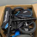 BlessReach Steerable Knee Scooter Deluxe Medical Scooter for Foot Injuries Compact Crutches, with Dual Rear on-Wheel Brake and Shock Absorption Under The Knee padBlue