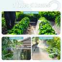 2 Gallon Battery Powered Garden Sprayer, Electric Sprayer with USB Rechargeable Handle, 3 Mist Nozzles, Retractable Wand, Water Pump Sprayers with Adjustable Shoulder Strap for Yard, Lawn and Garden