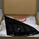 Rear Side Window Louvers Compatible for Honda Accord 2022 2021 2020 2019 2018 Accesories Sport Style Air Vent Cover (Bright Black)