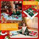 4 Pcs Christmas Sherpa Throw Blankets for Couch Bed Sofa Xmas Fleece Throw Blankets Soft Warm Christmas Decorations Cozy Fleece Fuzzy for Xmas Winter Holiday(50 x 60 Inches,Classic Style)