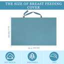 Treela 3 Pcs Muslin Cotton Breathable Nursing Cover Multi Use Car Seat Stroller Breastfeeding Cover for Breastfeeding Baby Shower Gifts Essentials(Rustic Color)