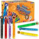 80 Pack Halloween Bubble Wands, Mini Bubble Wands for Halloween Party Favors, Toys for Girls Boys Kids Toddler Adults, Party Bag Stuffers Goodie Bag Filler, Classroom Prizes