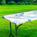 FUANGUI Spandex Rectangle Fitted Tablecloth
