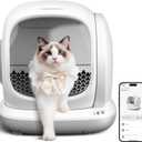Meowant Self Cleaning Litter Box, Automatic Litter Box Self Cleaning with APP Control, 75L Extra Large Open Low Entry Smart Cats Litter Boxs for Multi-Cat Compatible Senior Cats Large Cats