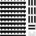 Hugeleaf Metal Landscape Edging, 40” L x 6.5” H Metal Edging for Landscaping with 11Pcs Stakes, Metal Garden Edging Pack of 10 (33 Feet Total Length)
