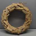 COMFEELING Wooden Sun Wall Decor Rustic Hanging Wall Mounted Natural Wood Circle Ornaments for Home Office Gallery Door Porch Indoor Outdoor