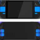 eXtremeRate Chameleon Purple Blue Replacement Full Set Buttons for Steam Deck, DIY Custom ABXY D-pad Trackpad Bumpers Triggers Buttons Sets for Steam Deck LCD Handheld Console - Console NOT Included