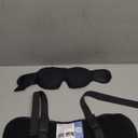 Travel Pillows for Airplanes, Airplane Pillow for Long Flight, Airplane Head Strap with Eye Mask for Sleep, Travel Neck Pillow for Car Road Trip, 360 Support Headrest, Stop Bobblehead, Black