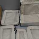 Aerotrunk Compression Packing Cubes for Travel - Luggage Organizer Bags - Double Zipper Packing Cubes for Suitcases (6-Pack, Beige)