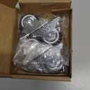 1-1/2 Inch Fixed Caster Wheels Set of 4, Heavy Duty Industrial Casters, Silent Rigid Plate Casters, Furniture Casters for Hardwood Floors, Load Capacity 200 Lbs, Non Swivel